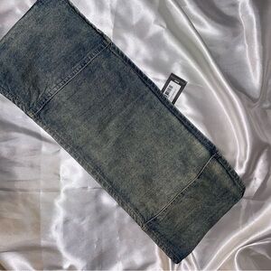 Shape Indigo Blue Wash Denim Square Bandeau Top